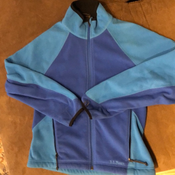 LL Bean Soft Brushed Fleece ZIP - Women’s S Blue - Picture 1 of 5